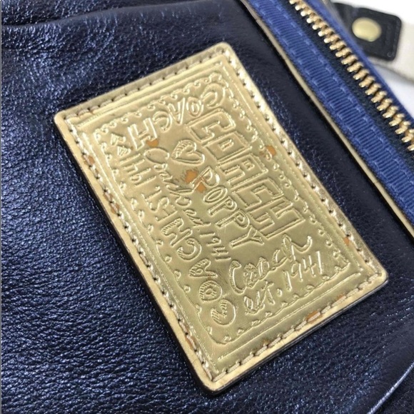 Coach blue Baguette purse 11x6 - Picture 3 of 5